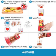 Load image into Gallery viewer, Zulay Portable Blender For Shakes And Smoothies - USB Rechargeable Portable Smoothie Blender Small For Travel - 13oz Capacity Personal Mini Blender Portable - Red