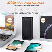 Load image into Gallery viewer, OMORC 85W 20000mAh Portable Power Station AC Outlet Portable Charger(LED & QC 3.0& TAS Approved),Portable Camping Solar Generator Battery Power Station (Black)