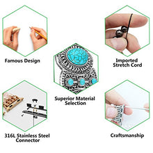 Load image into Gallery viewer, Fastgo Compatible with Apple Watch Band 42mm 44mm, Bohemian Ethnic Antique Style Compatible with Iwatch Strap Band with Turquoise for Series 5/4/3/2/1(42mm 44mm)