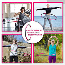 Load image into Gallery viewer, Haunz Exercise Hula Hoop for Adults | Weighted Hula Hoops with Carry Bag for Storage and Jump Rope | Women Workout Equipment Hoola Hoop | 2 lbs Weighted Hula-Hoops for Weight Loss & Burning Fat