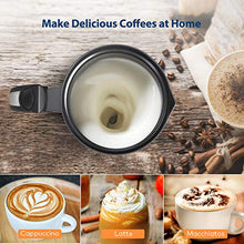 Load image into Gallery viewer, Miroco Milk Frother, Electric Milk Steamer Stainless Steel, Automatic Hot and Cold Milk Frother Warmer with Heat Froth Whisks for Latte, Coffee, Hot Chocolates, Cappuccino, Heater with Strix Control