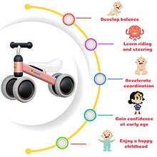 Load image into Gallery viewer, Baby Balance Bike - Baby Bicycle for 6-24 Months, Sturdy Balance Bike for 1 Year Old, Perfect as First Bike or Birthday Gift, Safe Riding Toys for 1 Year Old Boy Girl Ideal Baby Bike (Pink)