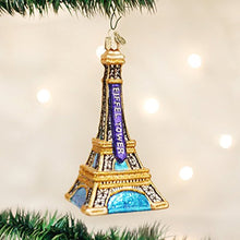 Load image into Gallery viewer, Old World Christmas Eiffel Tower Glass Blown Ornaments for Christmas Tree