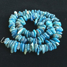 Load image into Gallery viewer, 1 Strand Top Quality Natural Blue Kyanite Gemstone 7-12mmmm Center Drilled Rondelle Loose Stone Beads 15 Inch for Jewelry Making GZ7-12
