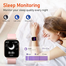 Load image into Gallery viewer, Smart Watch for Women (Answer/Make Calls),1.69" HD Full Touch Screen Bluetooth Smartwatch for Android and iOS Phones Compatible IP67 Waterproof Fitness Tracker with Heart Rate Monitor (Pink)