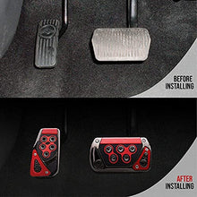 Load image into Gallery viewer, MACHSWON 2X Universal Car Brake Pad Sport Racing Accelerator Car Pedals Covers Universal Automatic (Red)