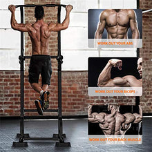 Load image into Gallery viewer, Sportsroyals Power Tower Dip Station Pull Up Bar for Home Gym Strength Training Workout Equipment, 400LBS.
