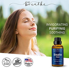 Load image into Gallery viewer, Breathe Essential Oil Blend 30 ml - Pure, Natural Breath Easy Essential Oil from Eucalyptus, Peppermint, Rosemary, Niaouli - Helps Ease Sinus, Colds, Cough and Congestion - Nexon Botanics