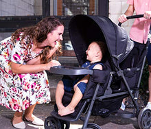 Load image into Gallery viewer, Joovy Caboose Too Graphite Stand-On Tandem Stroller, Black