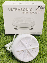 Load image into Gallery viewer, Mini Washing Machine - Portable Ultrasonic Waves, Bi Directional Rotating Compact Turbine, Bubbler- Sterilizes and Removes Dirt, Turbo Washer for Travel, Business, Apartment, Personal Laundry,