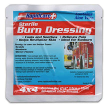 Load image into Gallery viewer, Rapid Care First Aid 405-BPG-2 Emergency Burn Care Treatment Assortment Pack, Includes 2 Burn Dressing, 2 Burn Gel Sprays, 50 Burn Gel Pouches,Red, White & Blue