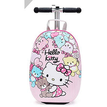 Load image into Gallery viewer, Kid' Scooter Luggage Case ?20" Ride-on Scootcase for Boys Suitcase with Collapsible Scooter ?Cartoon Children's Suitcase Baby Scooter Suitcase Trolley Case Slide Car Stand (E)