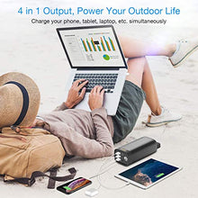 Load image into Gallery viewer, OMORC 85W 20000mAh Portable Power Station AC Outlet Portable Charger(LED & QC 3.0& TAS Approved),Portable Camping Solar Generator Battery Power Station (Black)