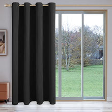 Load image into Gallery viewer, LORDTEX Black Room Divider Curtains - Total Privacy Wall Room Divider Screens Sound Proof Wide Blackout Curtain for Living Room Bedroom Patio Sliding Door, 1 Panel, 10ft Wide x 9ft Tall