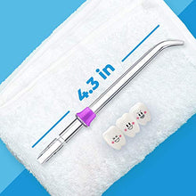 Load image into Gallery viewer, Flosser Replacement Tips for Waterpik Water Flosser , Reach Flosser Refill Heads Replacement Heads for Waterpik, Compatible with Waterpik Oral Irrigator & Dental Flosser, Orthodontic Tips