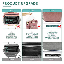 Load image into Gallery viewer, Baby Diaper Backpack, Insulated Bottle Warmer Newborn Registry for Baby Shower Gifts, Portable Nappy Bags for Girls Boys, Multifunction Travel Stuff Maternity New Mom Gifts for Women (Pinkļ¼