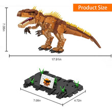 Load image into Gallery viewer, Dawdix Dinosaur Building Kit, 1013 Pieces STEM Dinosaur Building Block Set, Creative Build and Display Model, Fun DIY Project for Ages 6+