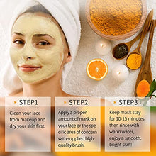 Load image into Gallery viewer, Turmeric Vitamin C Clay Mask, SHVYOG Vitamin C Clay Facial Mask with Kaolin Clay and Turmeric for Dark Spots, Turmeric Facial Mask Skin Care Mask for Controlling Acne, Oil and Refining Pores