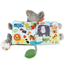 Load image into Gallery viewer, Soft Baby Cloth Book,Crinkle Elephant Fabric Infant Books Teething Teether Toys Education Bunny Toy for Babies Toddler 1 Year Old Boy Girl &Up,Stuffed Farm Animal Jungle Plush Book Touch and Feel Toy