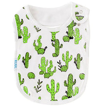Load image into Gallery viewer, Baby Bibs Large Burpy Cloth 4 Pack Gift Set Soft Absorbent Feeding Reflux Drool Teething Bibs, Adjustable Snap Buttons, Funny Designs for Boys & Girls - Desert