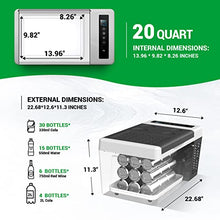 Load image into Gallery viewer, F40C4TMP Portable Refrigerator 20 Quart 12 Volt Freezer (-7.6℉~50℉) 18L Car Fridge With Compressor 110-240V AC For Camping, Truck, RV, Travel, Boat and Home Use