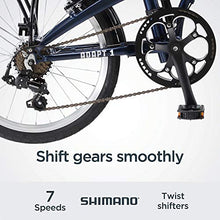Load image into Gallery viewer, Schwinn Adapt 1 Folding Bike, 20-Inch Wheels, 7-Speed, Gloss Navy