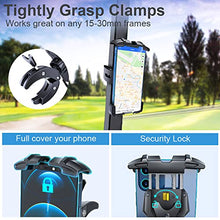 Load image into Gallery viewer, TOPGO Golf Cart Phone Holder, No Shaking Cell Mount Holder for Bike, One-Handed Pick and Place Bike Phone Holder for Handlebars, Compatible with iPhone 13 and All 4.7-6.8" Devices