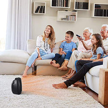 Load image into Gallery viewer, Kismile Small Space Heater Electric Portable Heater Fan for Home and Office Ceramic Fan Heaters with Adjustable Thermostat, 750W/1500W (8.1 Inch, Black)