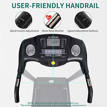 Load image into Gallery viewer, MaxKare Electric Folding Treadmill Auto Incline Running Machine 2.5HP Power 8.5MHP Speed 12-Level Incline Adjustment with Pre-Set Training Programs Large LCD Display Cup Holder for Home Use
