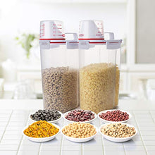 Load image into Gallery viewer, TBMax Rice Storage Container 5 Lbs, Small Airtight Dry Food Container for Flour Cereal Pasta Kitchen Pantry Organization -Red