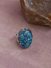 Load image into Gallery viewer, YoTreasure Turquoise Gemstone Solid 925 Sterling Silver Designer Ring Jewelry