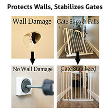Load image into Gallery viewer, Wall Nanny Mini - Baby Gate Wall Protector (4 Pack - Made in USA) for Dog & Pet Gates - Small Low-Profile Saver - Perfect in Doorways - Cups Protect & Guard Walls from Kid Child Safety Pressure Gates