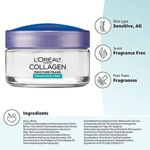 Load image into Gallery viewer, L'Oreal Paris Collagen Daily Face Moisturizer, Reduce Wrinkles, Face Cream, Fragrance Free 1.7 oz