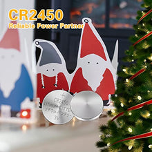 Load image into Gallery viewer, CR2450 3V Lithium Battery Bulk CR2450 Coin Cell 600mAh 100 Count