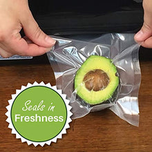 Load image into Gallery viewer, 2-Pack 11" X 50' Vacuum Sealer Rolls, Honeycomb Embossed Commercial Grade FoodVacBags, Foodsaver Compatible Storage or Sous Vide Bags (total 100 feet)