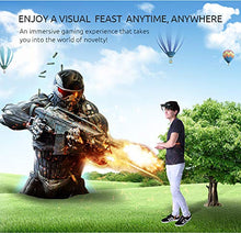 Load image into Gallery viewer, 90°FOV AR Headset, Smart AR Glasses 3D Video Augmented Reality VR Headset Glasses for iPhone & Android (4.5-5.5'' Screen), 3D Videos and Games