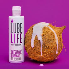 Load image into Gallery viewer, #LubeLife Staycation Combination, 2-in-1 Massage & Lubricant 8 Fl Oz, Climax Control Delay Spray 2 Fl Oz, Water-Based Lubricant 8 Fl Oz, Barely There Thin Silicone Lubricant 8 Fl Oz, For Men, Women, a