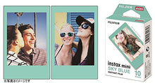 Load image into Gallery viewer, Fujifilm Instax Mini Instant Film 4-PACK BUNDLE SET , SKY BLUE 10 + Black Frame 10 + Monochrome 10 + Twin 20 90 8 70 7s 50s 25 300 Camera SP-1 Printer