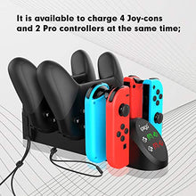 Load image into Gallery viewer, Charging Dock for Nintendo Switch, Charging Station for Nintendo Switch Joy Cons and Nintendo Switch Pro Controllers with LED Indicator