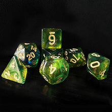 Load image into Gallery viewer, Bescon New Moonstone Dice Azure Stone, Polyhedral Dice Set of 7