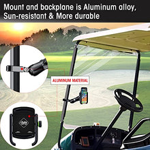 Load image into Gallery viewer, Roykaw Golf Cart Phone Mount Holder for iPhone/Galaxy/Google Pixel & GPS SkyCaddie SX400, SX500 - Upgrade One-Handed Pick and Place, Won't Fall Out