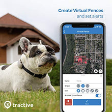 Load image into Gallery viewer, Tractive Waterproof GPS Dog Tracker - Location & Activity, Unlimited Range & Works with Any Collar (Beige - Newest Model)
