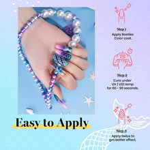 Load image into Gallery viewer, Beetles Gel Nail Polish Kit, Mermaid 20 Colors Soak Off Gel Polish Starter Kit with 1 Base Coat 1 Glossy & 1 Matte Top Coat 3 Nail Brushes 6 Colors Glitter 1 Mermaid Nail Stickers Holiday Gifts Set