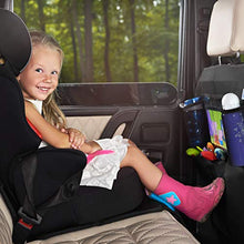 Load image into Gallery viewer, Car Seat Protector + Rear Seat Organizer For Kids - Waterproof & Stain Resistant Protective Backseat Kick Mat W/Storage Pockets & Tablet Holder - Baby Travel Kickmat & Front/Back Seat Cover Set