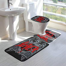 Load image into Gallery viewer, Slayer Eagles Rock Metal Band Bathroom Rug Mats Set 3 Piece Anti-Skid Pads Bath Mat+Contour+Toilet Lid Cover Bathroom Antiskid Pad