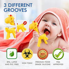 Load image into Gallery viewer, Baby Teething Toys for Newborn (5-Pack) Freezer Safe BPA Free Infant and Toddler Silicone Teethers Soothe Babies Gums, Perfect Baby Shower Gift