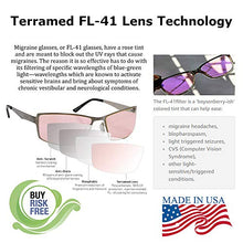 Load image into Gallery viewer, Migraine Glasses for Migraine Relief and Light Sensitivity Relief Terramed Sparrow Unisex Women or Men | Fl-41 Migraine Glasses for Computers Indoor Reading Photophobia Eye Strain (Mercury)