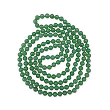 Load image into Gallery viewer, MGR MY GEMS ROCK! 60 Inch 8MM Polished Genuine Green Aventurine Multi-Layer Long Endless Infinity Beaded Necklace.