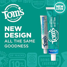 Load image into Gallery viewer, Tom's of Maine Fluoride-Free Rapid Relief Sensitive Toothpaste, Fresh Mint, 4 oz. 3-Pack (Packaging May Vary)