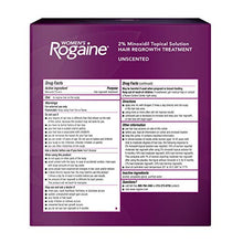Load image into Gallery viewer, Women's Rogaine 2% Minoxidil Topical Solution for Hair Thinning and Loss, Topical Treatment for Women's Hair Regrowth, 3-Month Supply